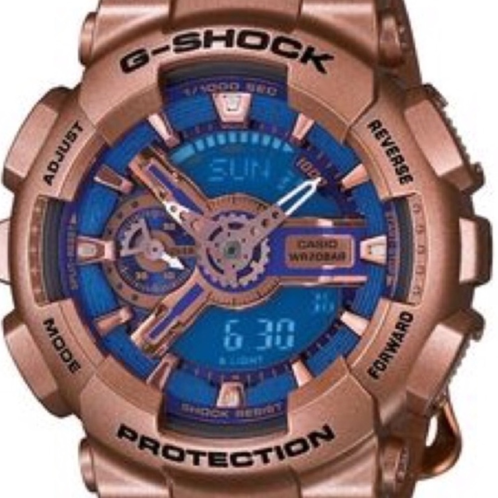 G-Shock Limited Edition Rose Gold/Blue Watch